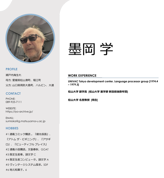 墨岡学のプロフィール